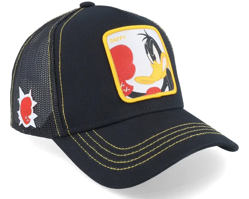 Capslab Looney Tunes Daffy Duck Black And Yellow Trucker online