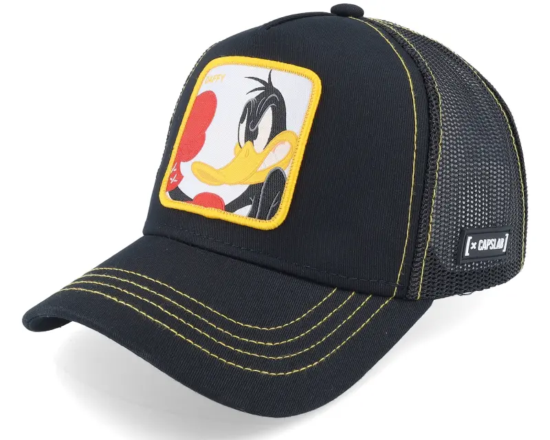 Capslab Looney Tunes Daffy Duck Black And Yellow Trucker online