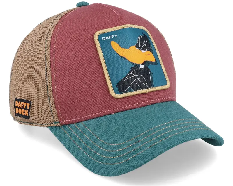Capslab Looney Tunes Daffy Duck Brown/Burgundy/Dark Green Trucker online