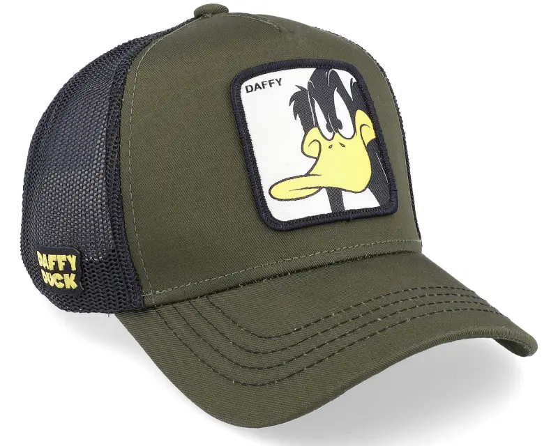 Capslab Looney Tunes Daffy Duck Olive/Olive/Black Trucker online