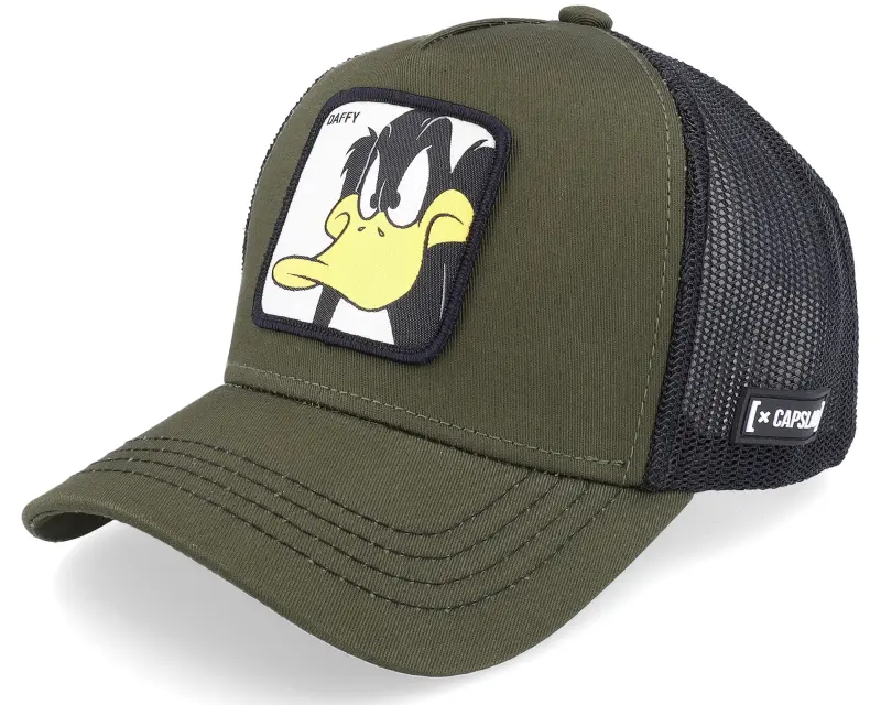 Capslab Looney Tunes Daffy Duck Olive/Olive/Black Trucker online
