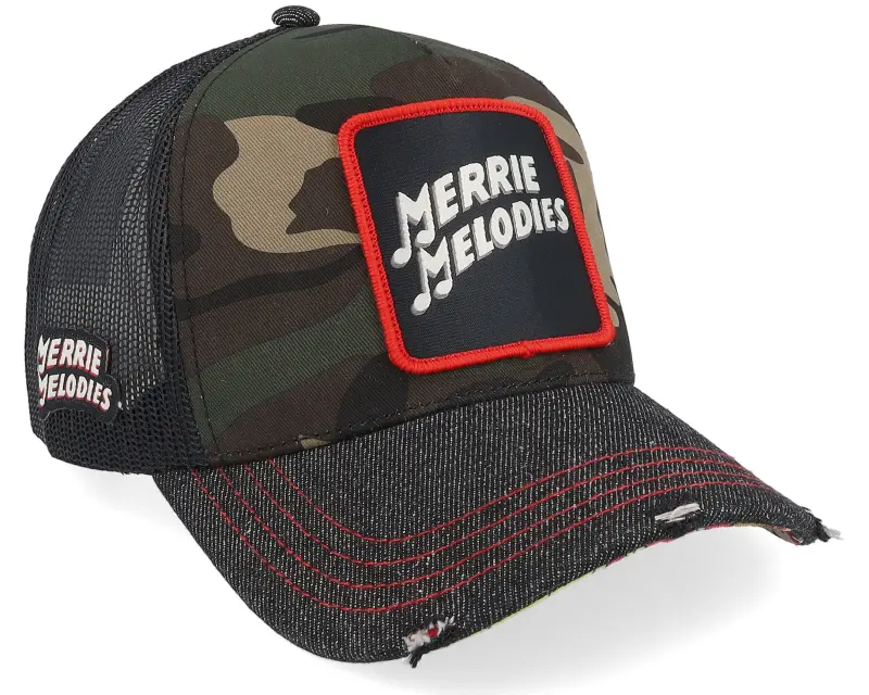 Capslab Looney Tunes Merrie Melodies Black/Camouflage A-Frame Trucker online