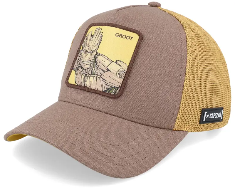 Capslab Marvel Groot Yellow/Brown Trucker online