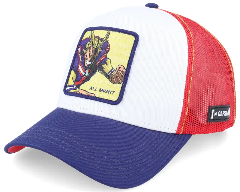 Capslab My Hero Academia All Might Red/White/Blue A-Frame Trucker online