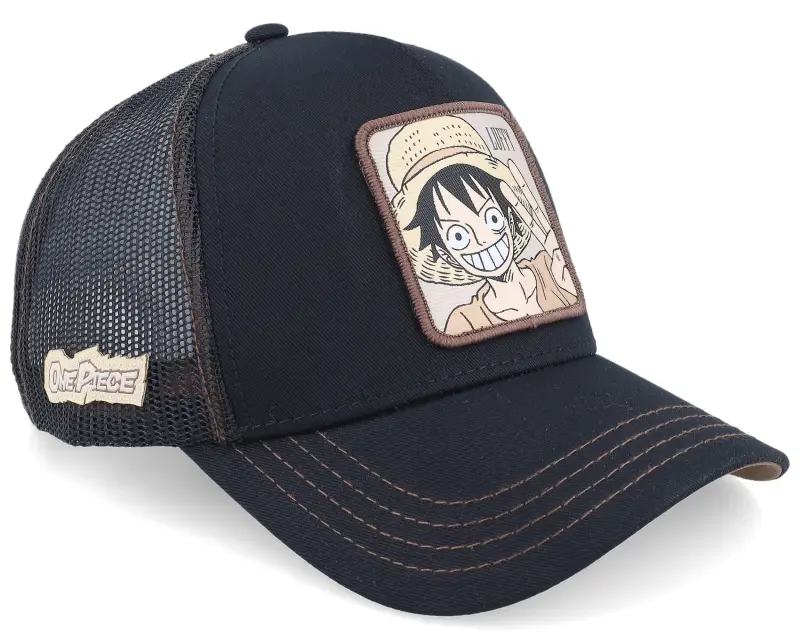 Capslab One Piece Luffy Black/Brown A-Frame Trucker online