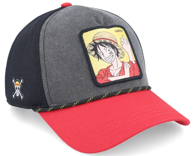Capslab One Piece Luffy Black/Grey/Red A-Frame Trucker online