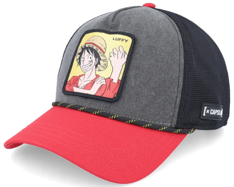 Capslab One Piece Luffy Black/Grey/Red A-Frame Trucker online