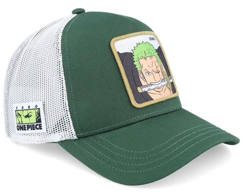 Capslab One Piece Zoro Green A-Frame Trucker online