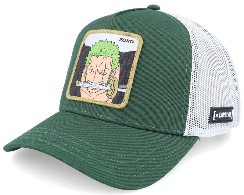 Capslab One Piece Zoro Green A-Frame Trucker online