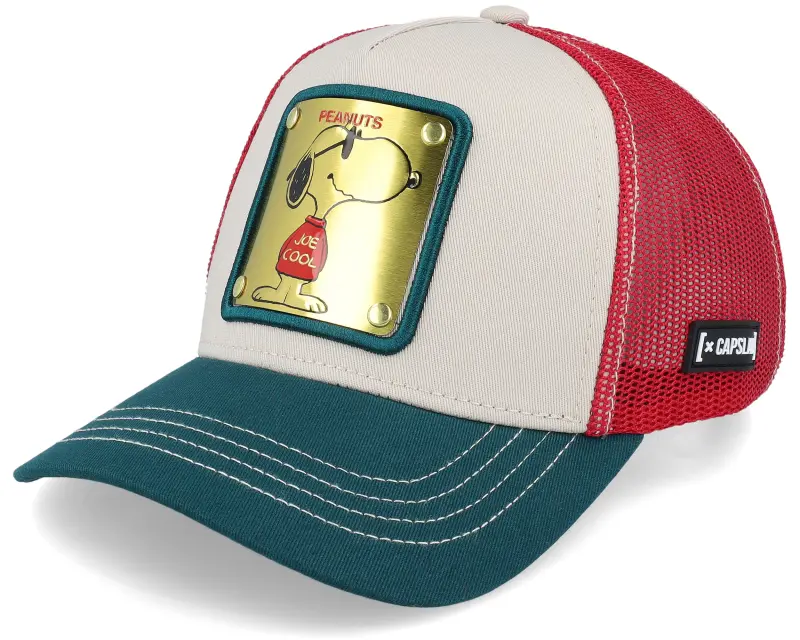 Capslab Peanuts Snoopy White/Red/Dark Green Trucker online