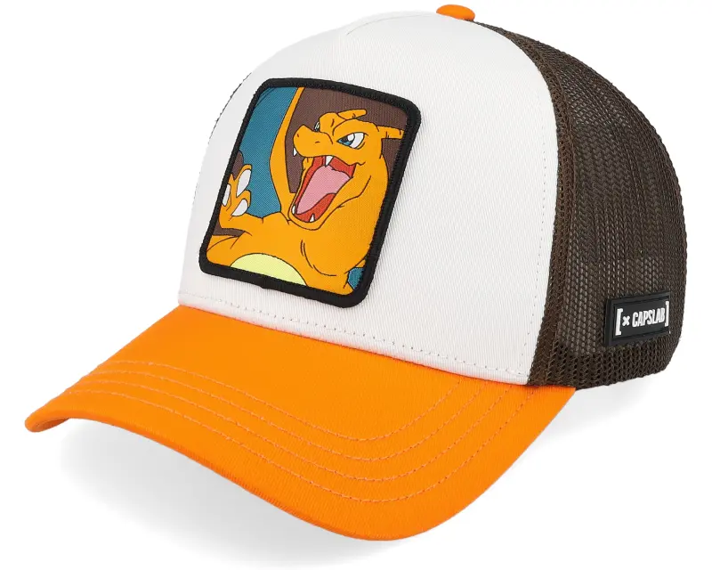 Capslab Pokemon Charizared Brown/White/Orange A-Frame Trucker online