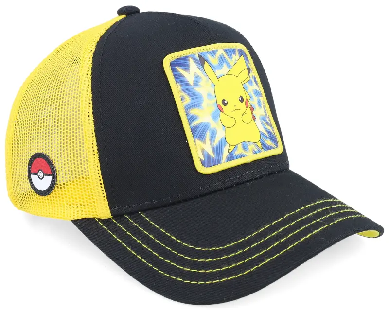 Capslab Pokemon Pikachu Black/Yellow A-Frame Trucker online