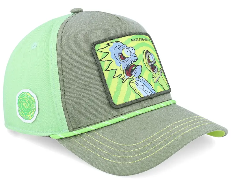 Capslab Rope Rick & Morty Premium Green/Dark Green A-Frame Trucker online