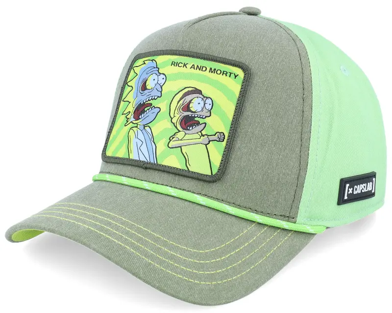 Capslab Rope Rick & Morty Premium Green/Dark Green A-Frame Trucker online