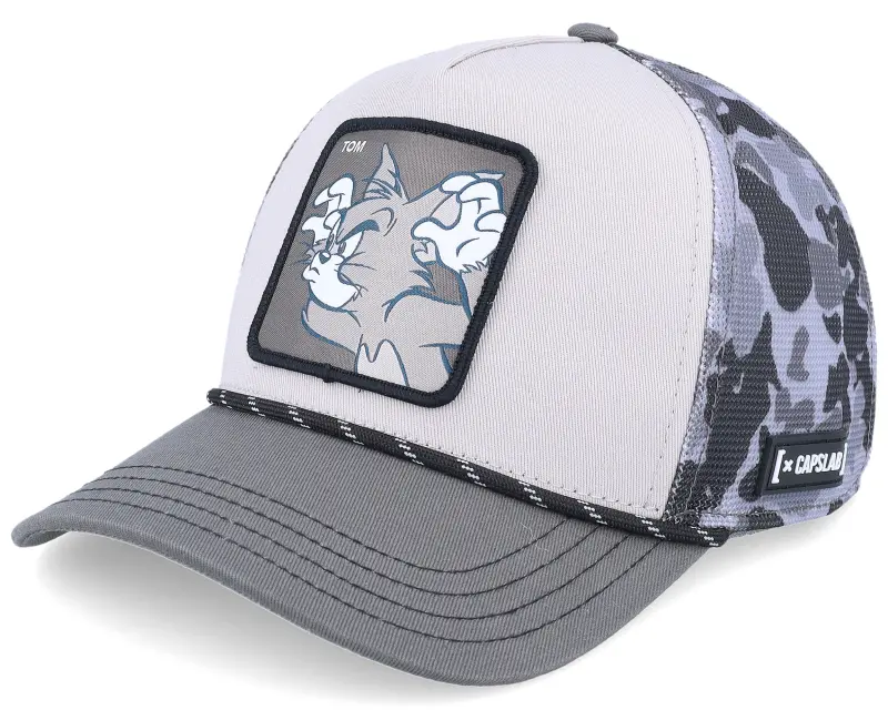 Capslab Rope Tom & Jerry Tom Grey A-Frame Trucker online