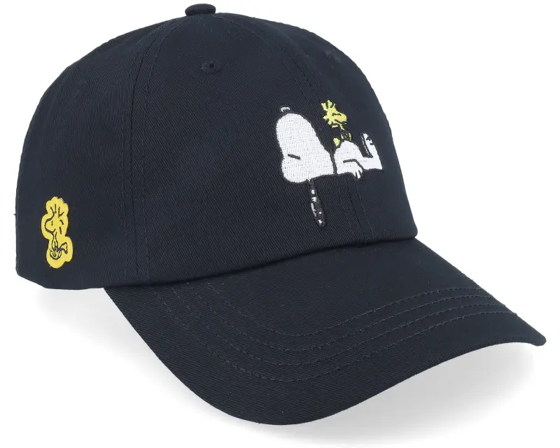 Capslab Snoopy & Woodstock Black Dad Cap online
