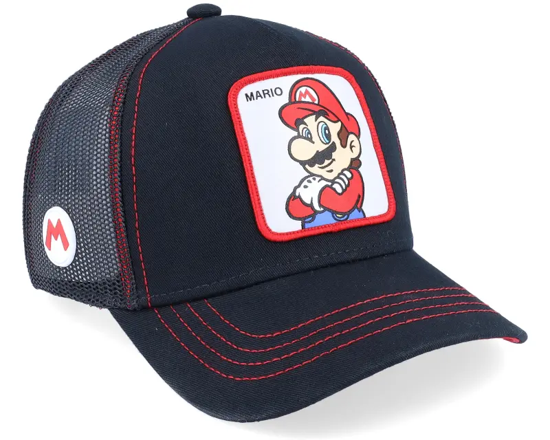 Capslab Super Mario Bros Mario 2 Black Trucker online