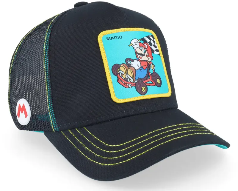 Capslab Super Mario Kart Mario Black/Blue Trucker online
