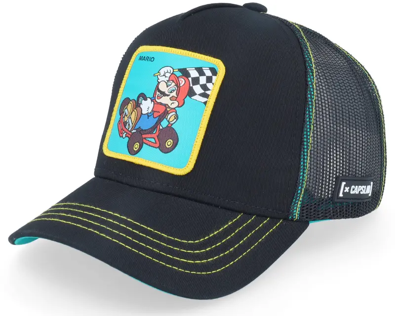 Capslab Super Mario Kart Mario Black/Blue Trucker online