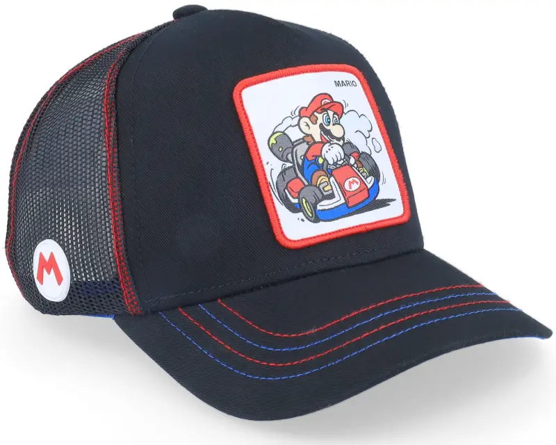 Capslab Super Mario Kart Mario Black/White/Blue Trucker online