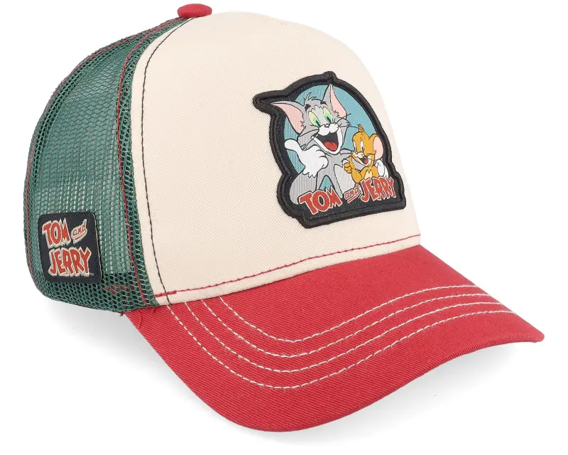 Capslab Tom & Jerry Beige/Green/Red Trucker online