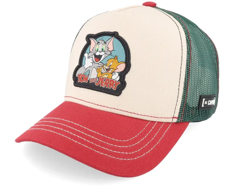 Capslab Tom & Jerry Beige/Green/Red Trucker online