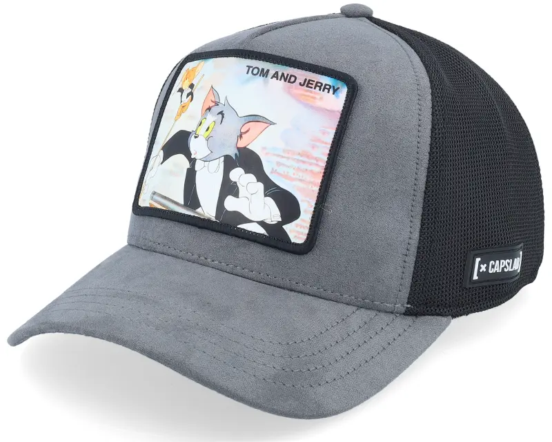 Capslab Tom & Jerry Grey/Black Premium A-Frame Trucker online