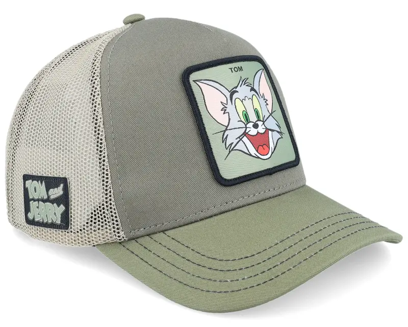 Capslab Tom & Jerry Tom Dark Green A-Frame Trucker online