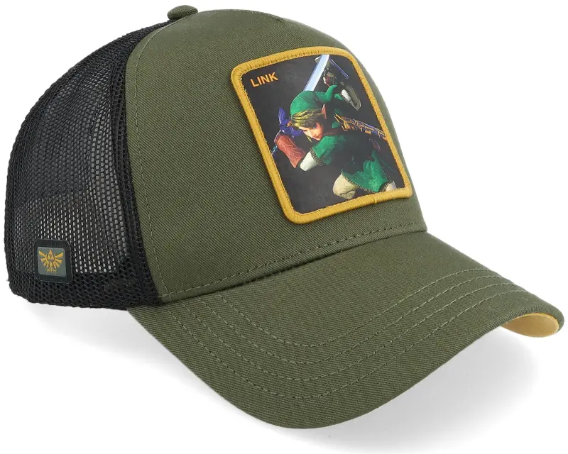 Capslab Zelda Link Black/Dark Green A-Frame Trucker online