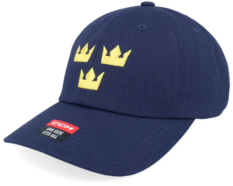 CCM Flag Cap Team Sweden Ad Navy Dad Cap online