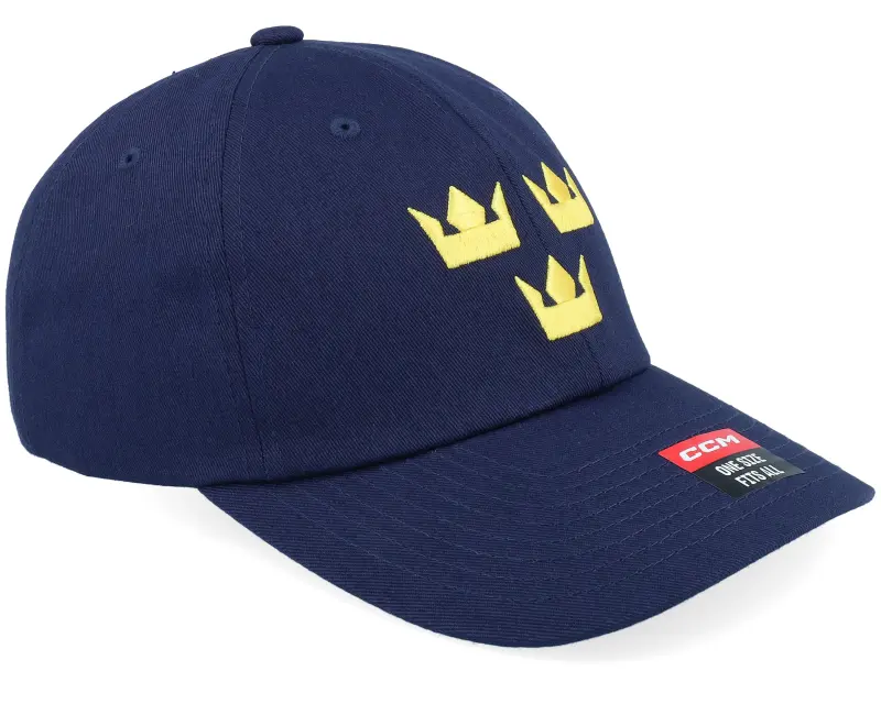 CCM Flag Cap Team Sweden Ad Navy Dad Cap online