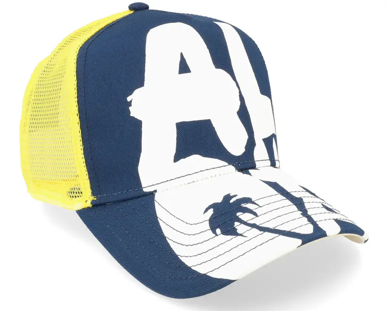 Coastal Big Aloha Navy/Yellow Trucker online