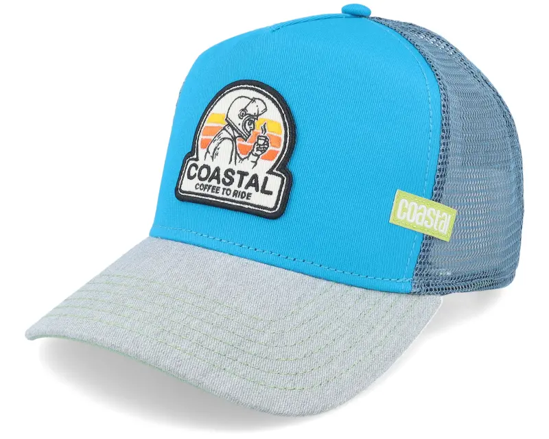 Coastal Coffee To Ride Teal Coastal Trucker online