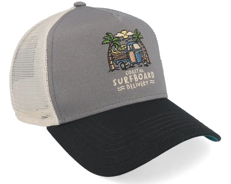 Coastal Delivery Grey/Black A-Frame Trucker online