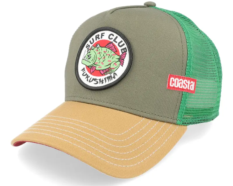 Coastal Fukushima Olive/Wheat/Green Trucker online