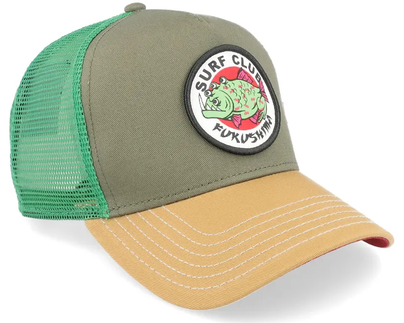 Coastal Fukushima Olive/Wheat/Green Trucker online