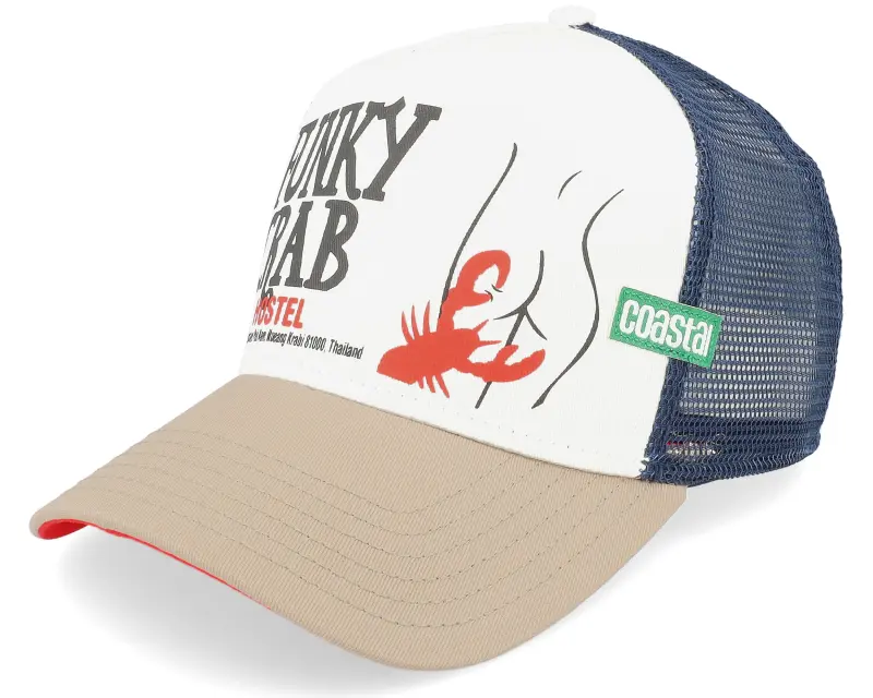 Coastal Funky Crab White/Navy/Slate Trucker online