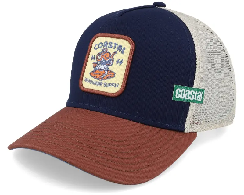 Coastal Headwear Supply Navy/Wood Trucker online