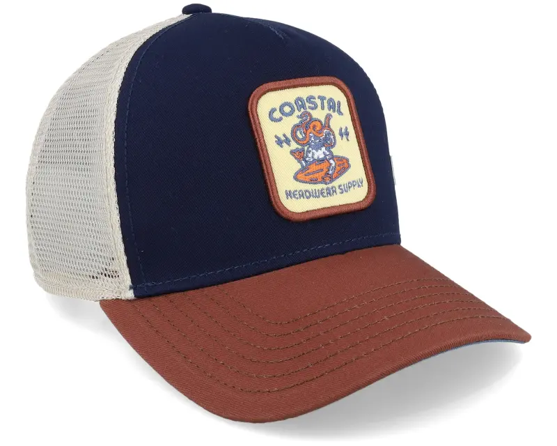 Coastal Headwear Supply Navy/Wood Trucker online