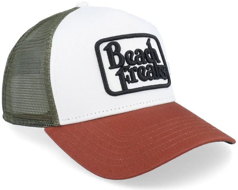 Coastal Hft Beach Freaks Brown/White/Wine A-Frame Trucker online