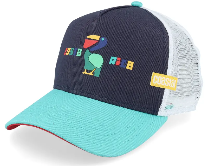 Coastal Hft Costa Rica White/Navy/Turqouise Trucker online