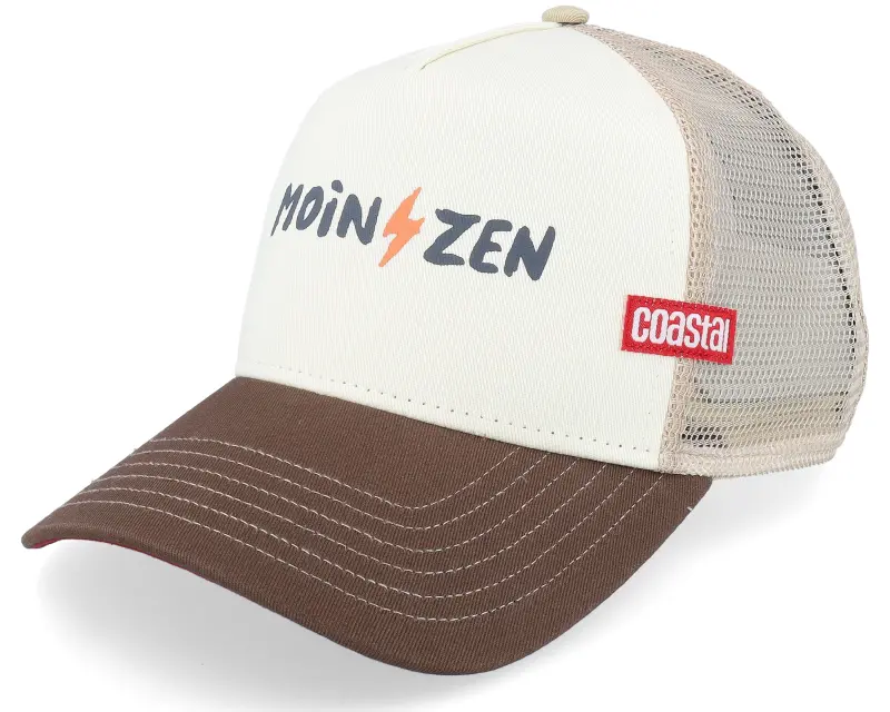 Coastal Hft Moinzen White/Brown/Khaki A-Frame Trucker online