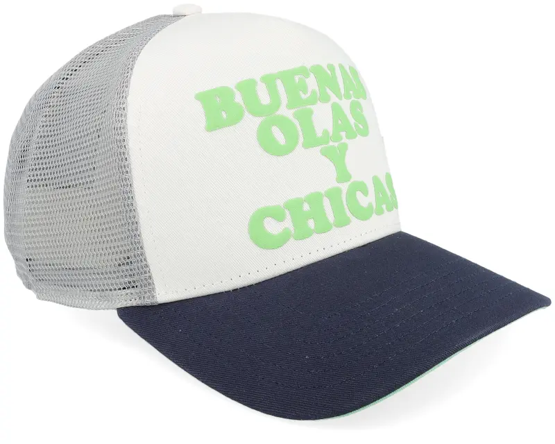 Coastal Hft Olas Y Chicas White/Navy A-Frame Trucker online