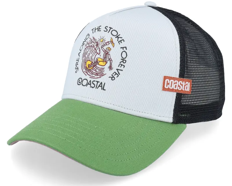 Coastal Hft Stoke Forever Grey/Green A-Frame Trucker online