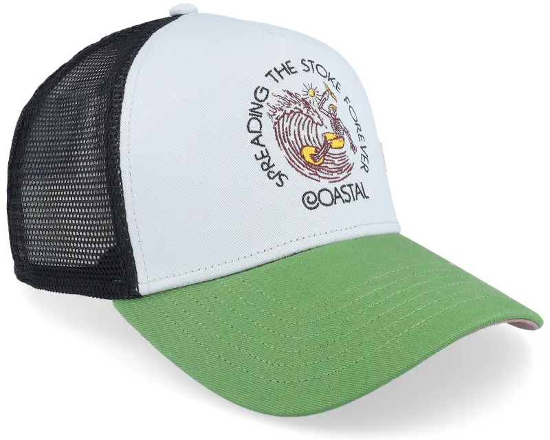 Coastal Hft Stoke Forever Grey/Green A-Frame Trucker online