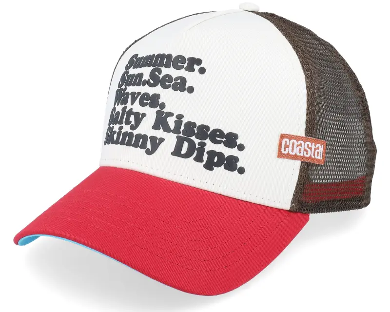 Coastal Hft Summerseasand Stone/Red A-Frame Trucker online