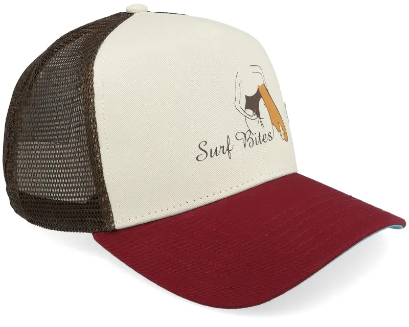 Coastal Hft Surf Bites Khaki/Wood/Dark Brown A-Frame Trucker online