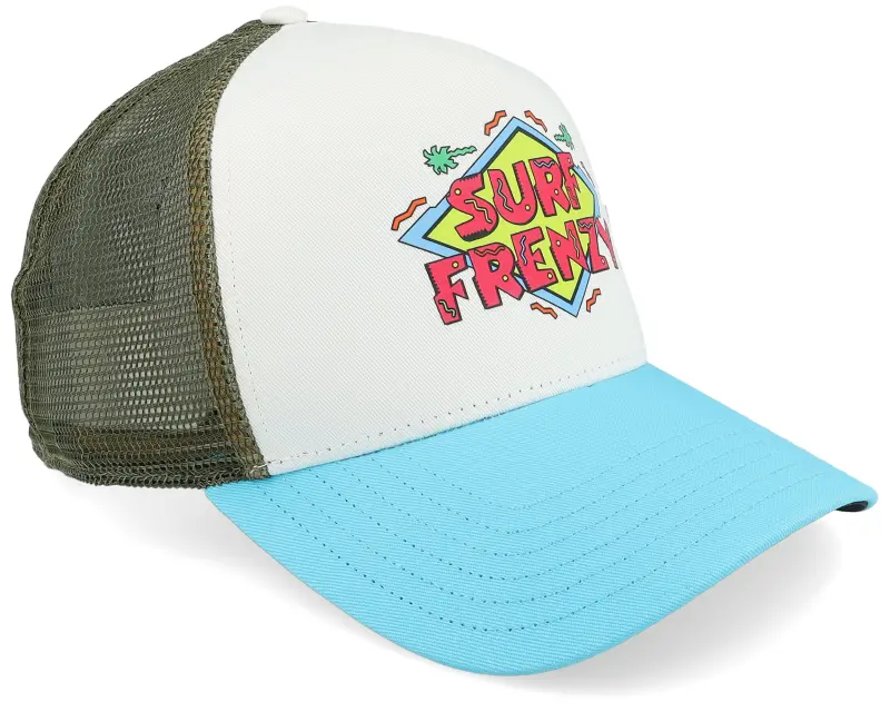 Coastal Hft Surf Frenzy White/Turquoise A-Frame Trucker online
