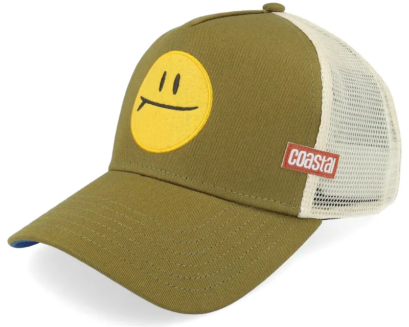 Coastal Hft Surf & Smile White/Olive A-Frame Trucker online