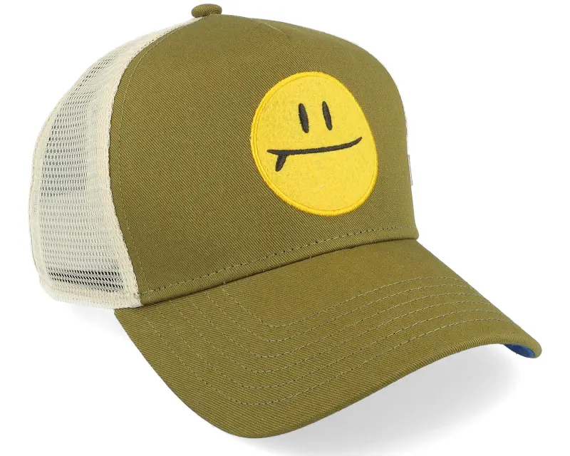 Coastal Hft Surf & Smile White/Olive A-Frame Trucker online